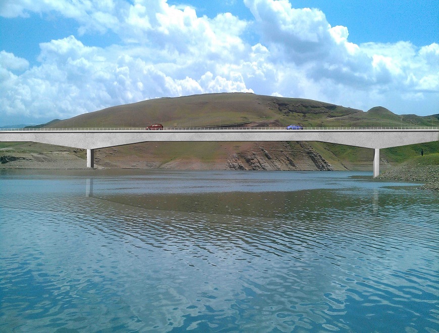 راه اصلی دربندیخان – حلبچه همراه با پل بزرگ بر روی دریاچه دربندیخان-2